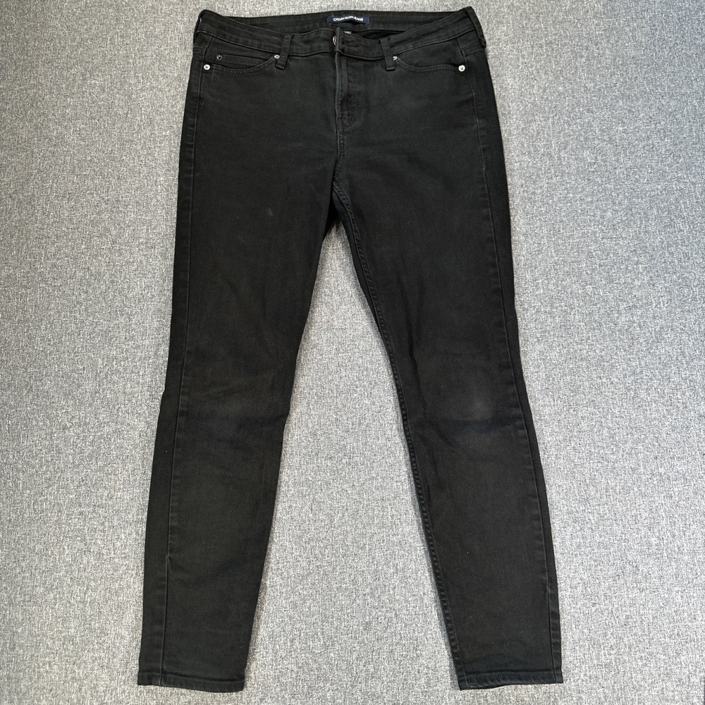 Calvin Klein‎ Jeans Mens 31x30 Black Slim Fit Stretch Denim Pants CK Casual